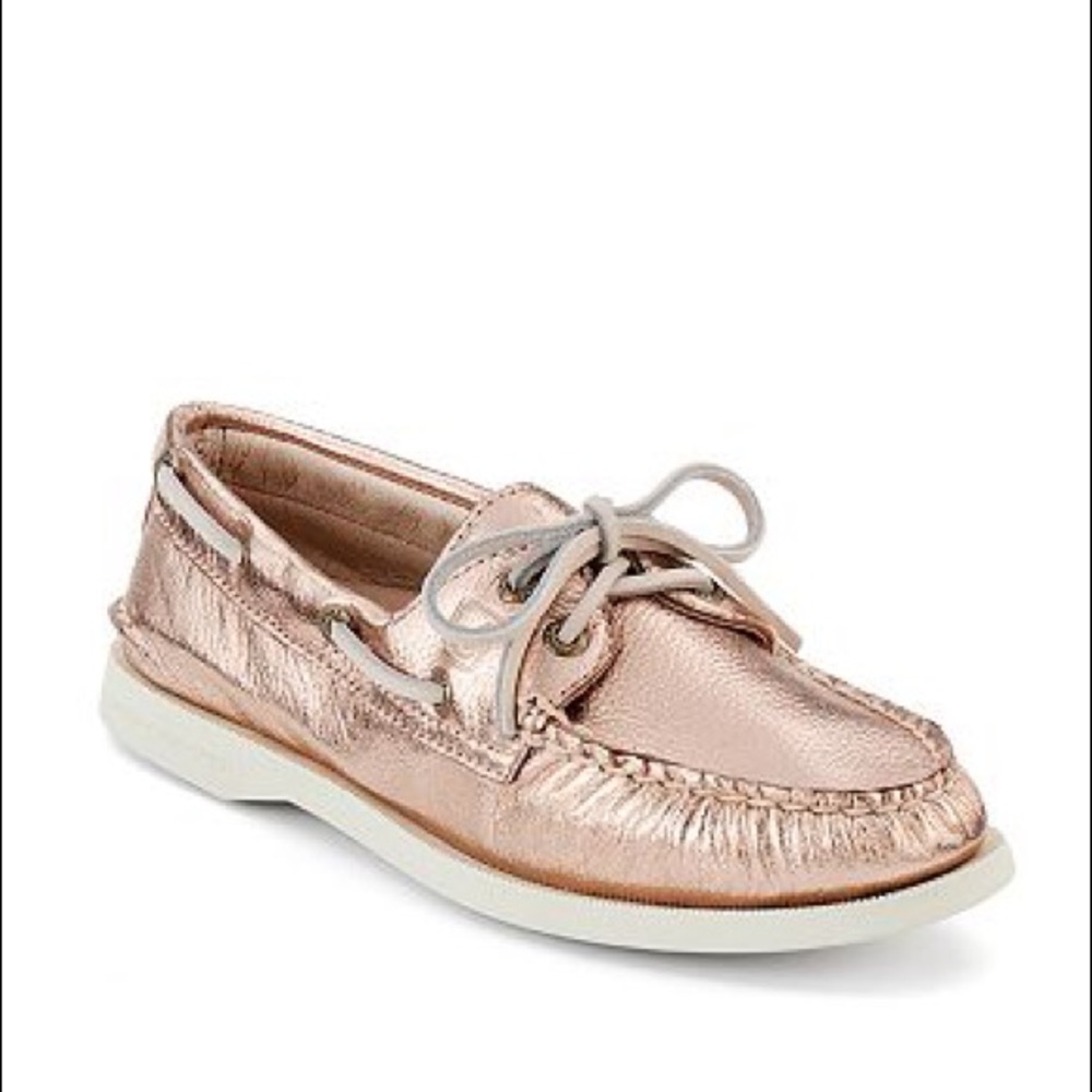 Rose Gold Sperry Top Siders